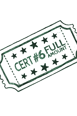 CERT #6 – Full Amount